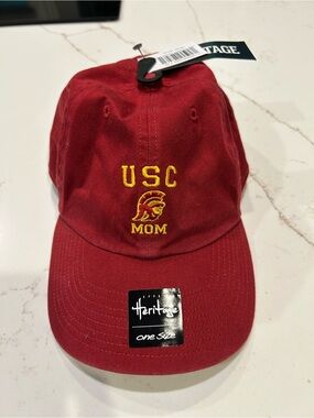 Heritage Cardinal Red Strapback Hat USC University Southern California NWT